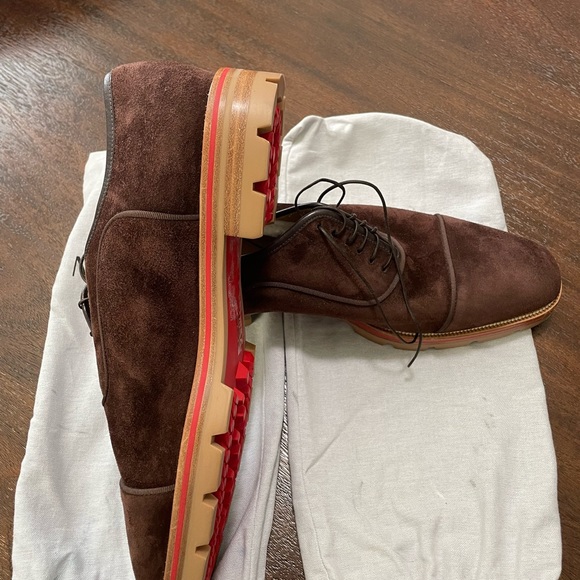 New Christian Louboutin derbi shoes in dark brown 44.5 EU - Picture 6 of 6